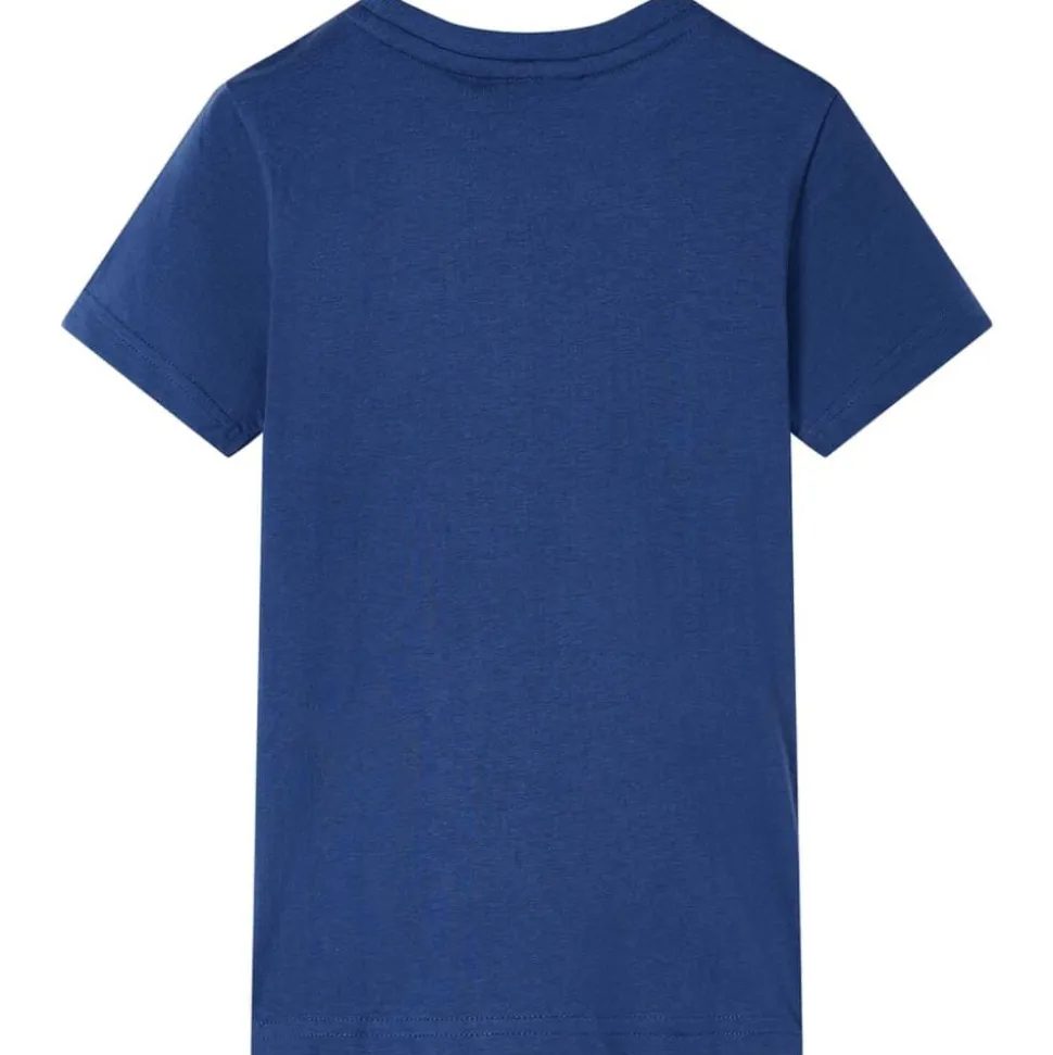 Kindershirt 116 donkerblauw