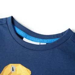 Kindershirt 116 donkerblauw