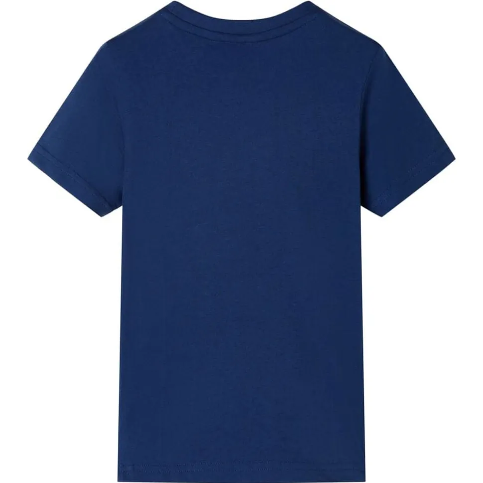 Kindershirt 116 donkerblauw