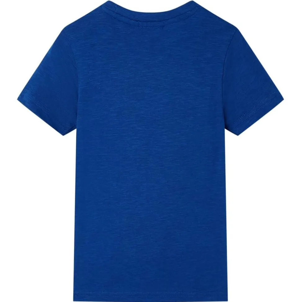 Kindershirt 128 donkerblauw