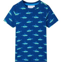 Kindershirt 92 donkerblauw