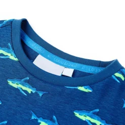 Kindershirt 92 donkerblauw