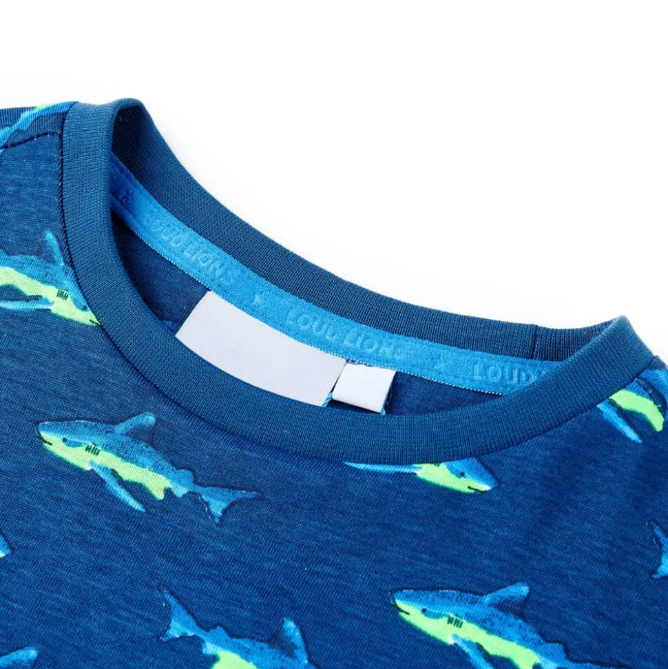 Kindershirt 92 donkerblauw