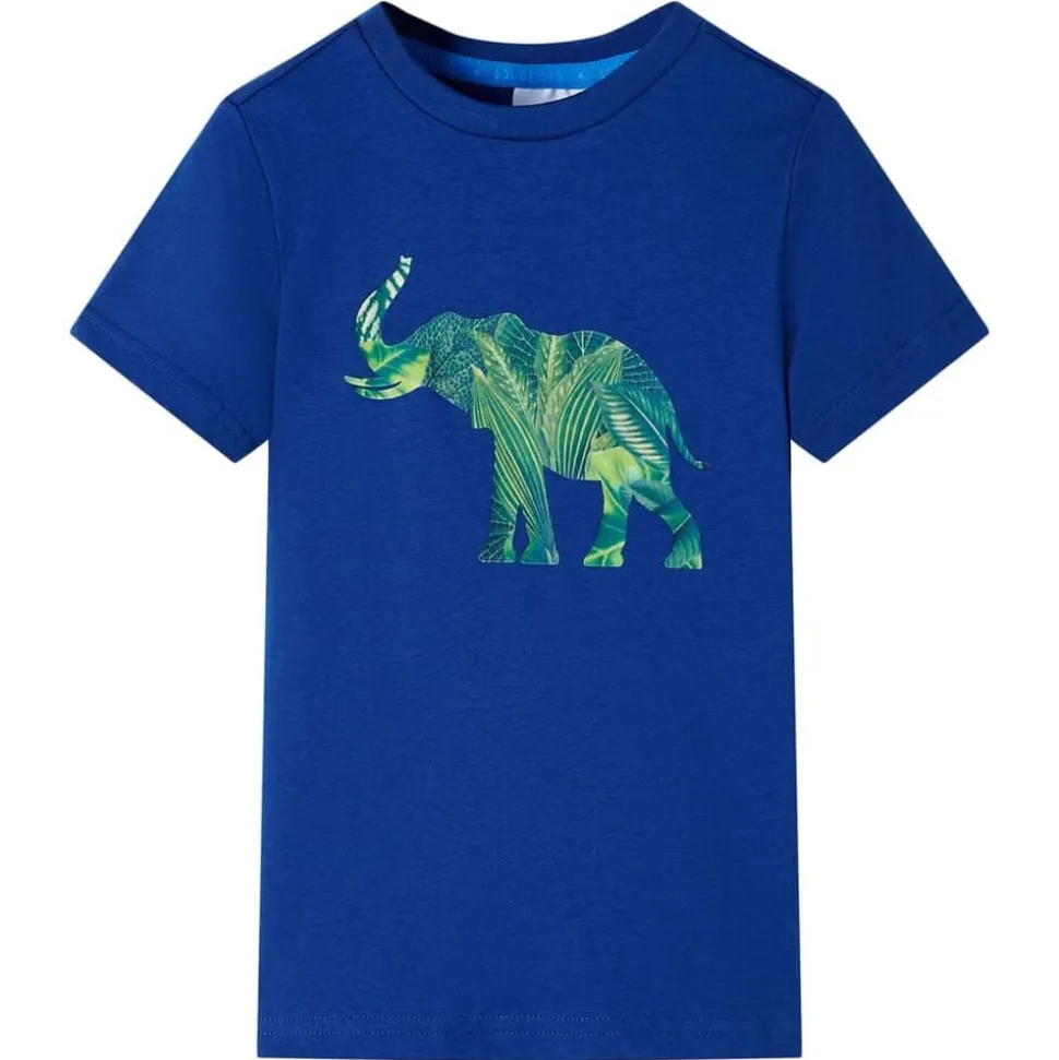 Kindershirt 104 donkerblauw