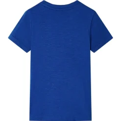 Kindershirt 128 donkerblauw