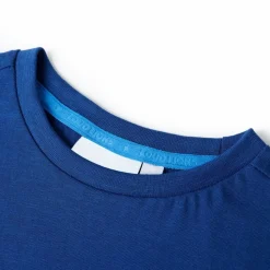 Kindershirt 128 donkerblauw