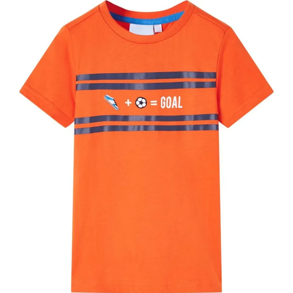 Kindershirt 116 donkeroranje