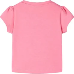 Kindershirt 92 fluorescerend felroze
