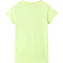 Kindershirt 116 fluorescerend geel