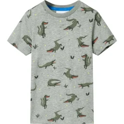 Kindershirt 104 gemêleerd lichtkaki