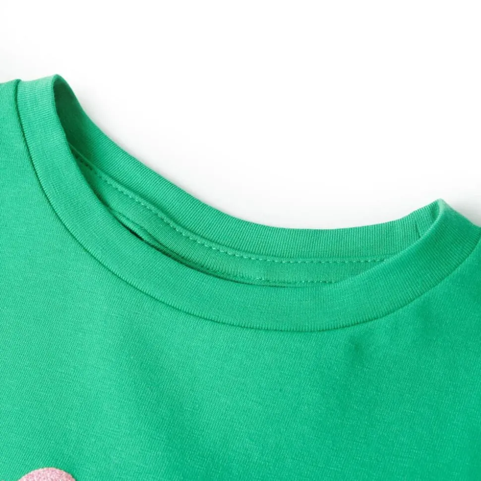 Kindershirt 116 groen