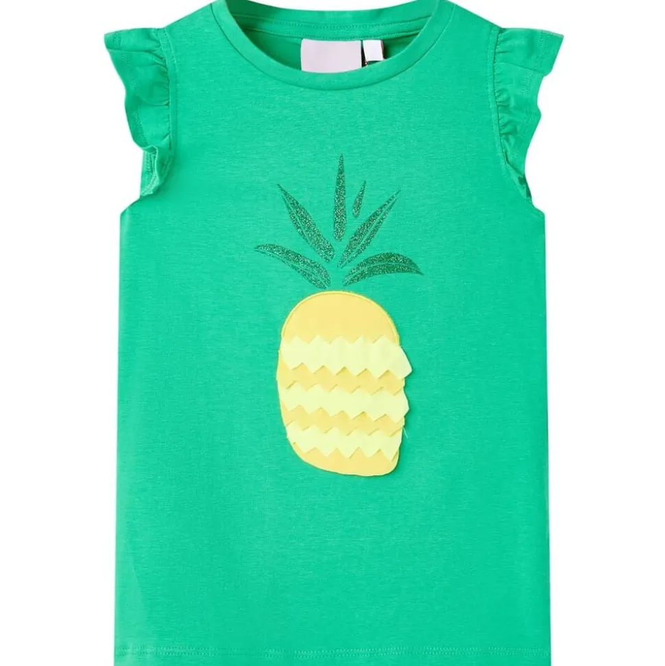 Kindershirt 116 groen