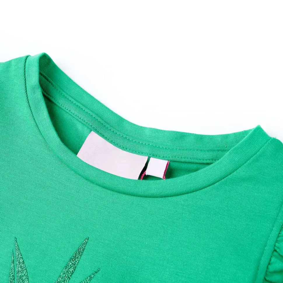 Kindershirt 116 groen