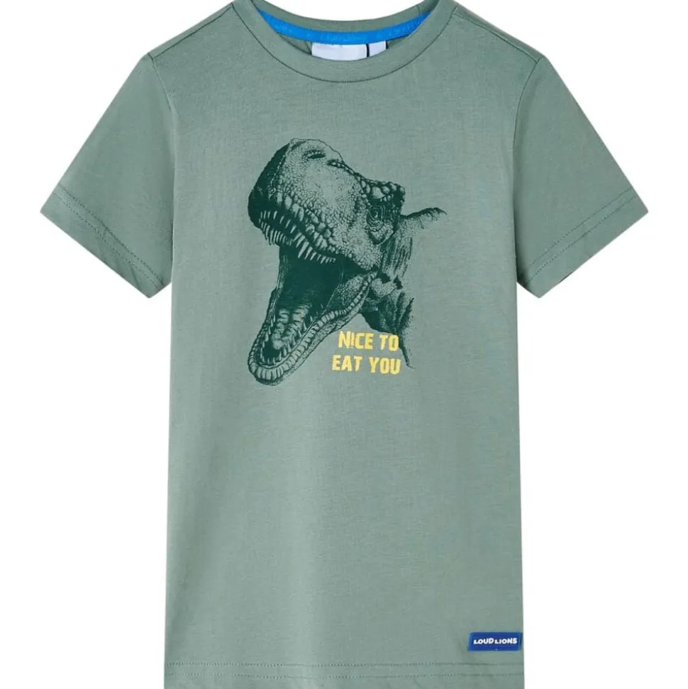 Kindershirt 104 kakikleurig