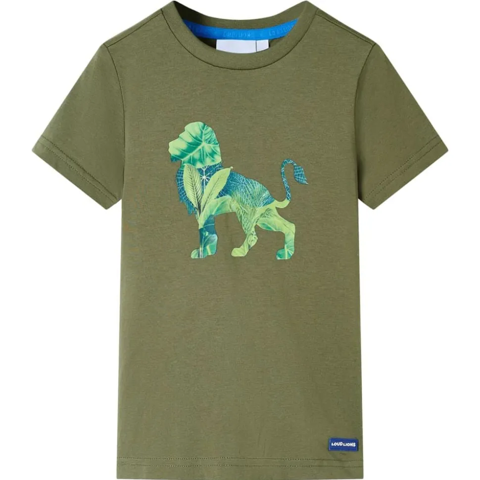 Kindershirt 104 kakikleurig
