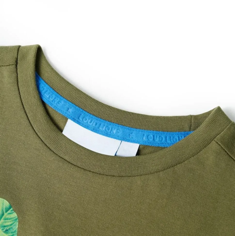 Kindershirt 104 kakikleurig