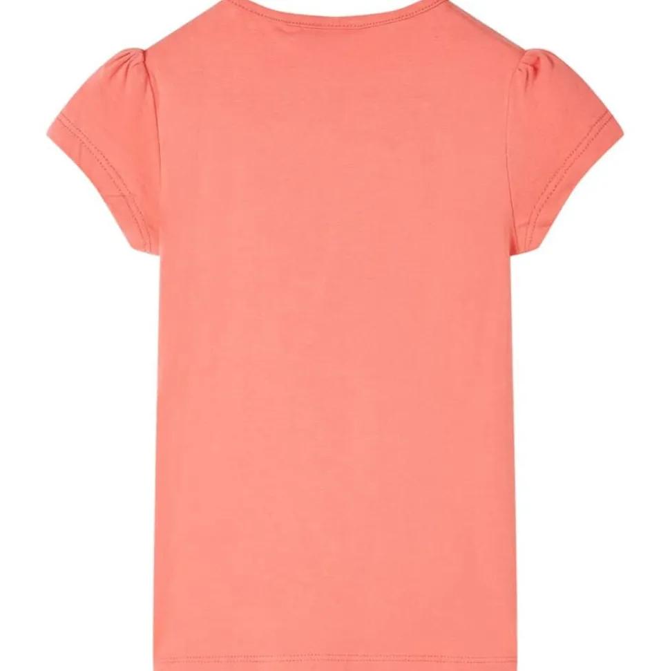 Kindershirt 92 koraalkleurig
