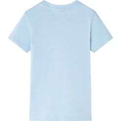 Kindershirt 128 lichtblauw