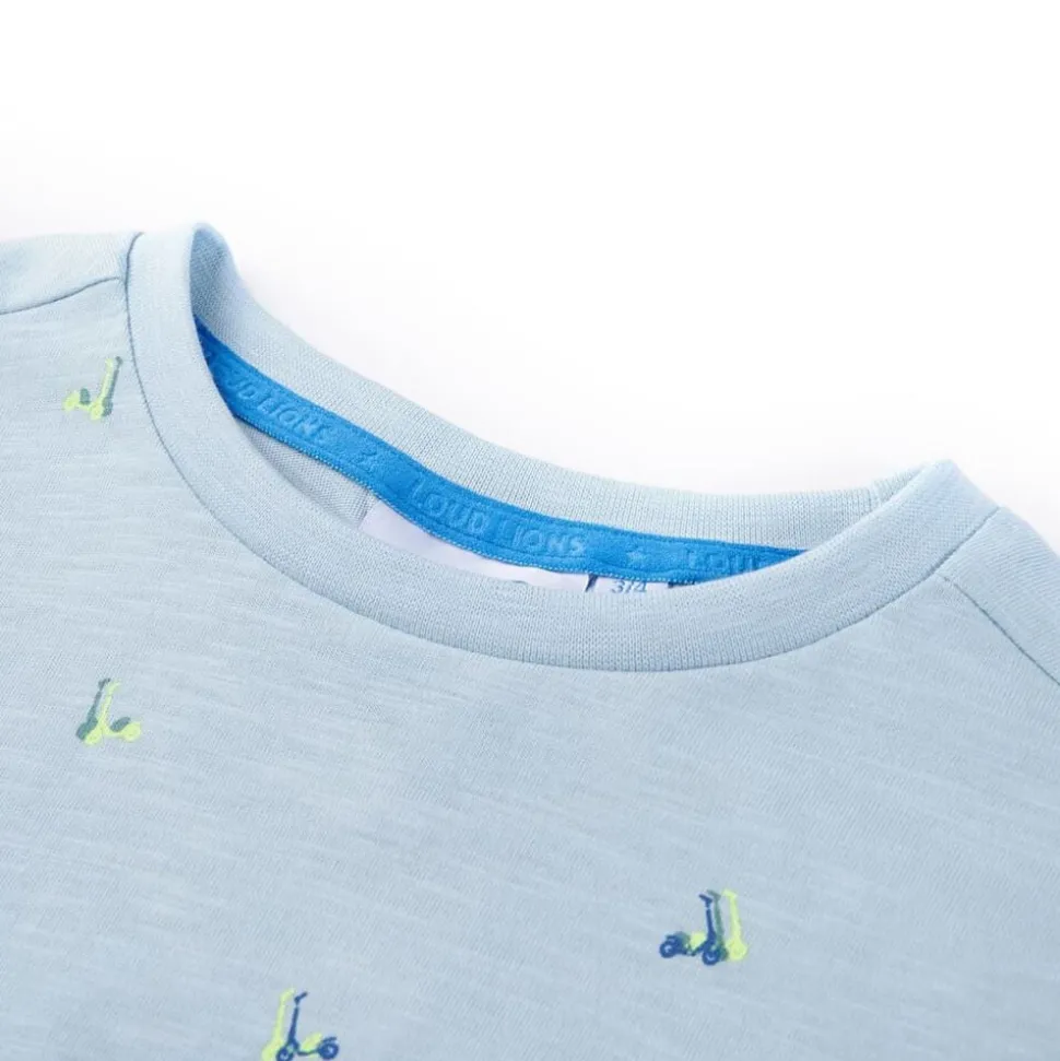 Kindershirt 104 lichtblauw