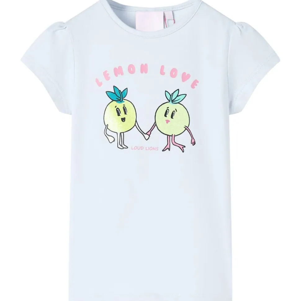 Kindershirt 140 lichtblauw