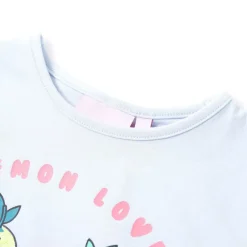 Kindershirt 140 lichtblauw