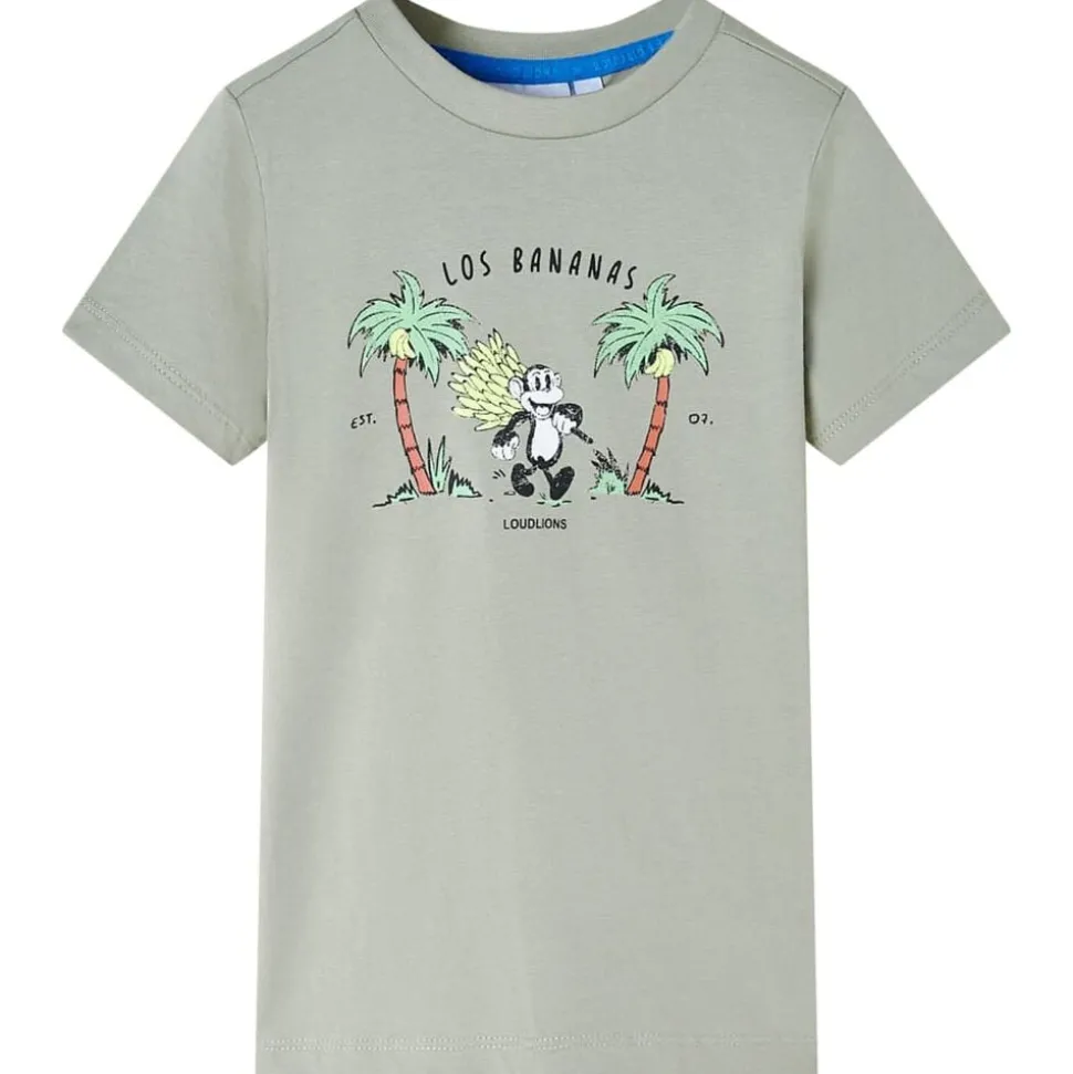Kindershirt 140 lichtkakikleurig