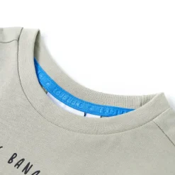 Kindershirt 140 lichtkakikleurig
