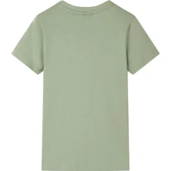 Kindershirt 116 lichtkakikleurig