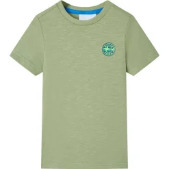 Kindershirt 116 lichtkakikleurig