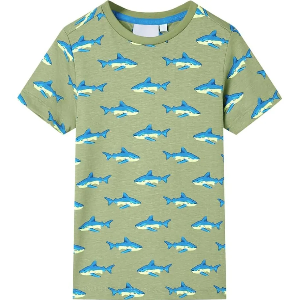 Kindershirt 104 lichtkakikleurig