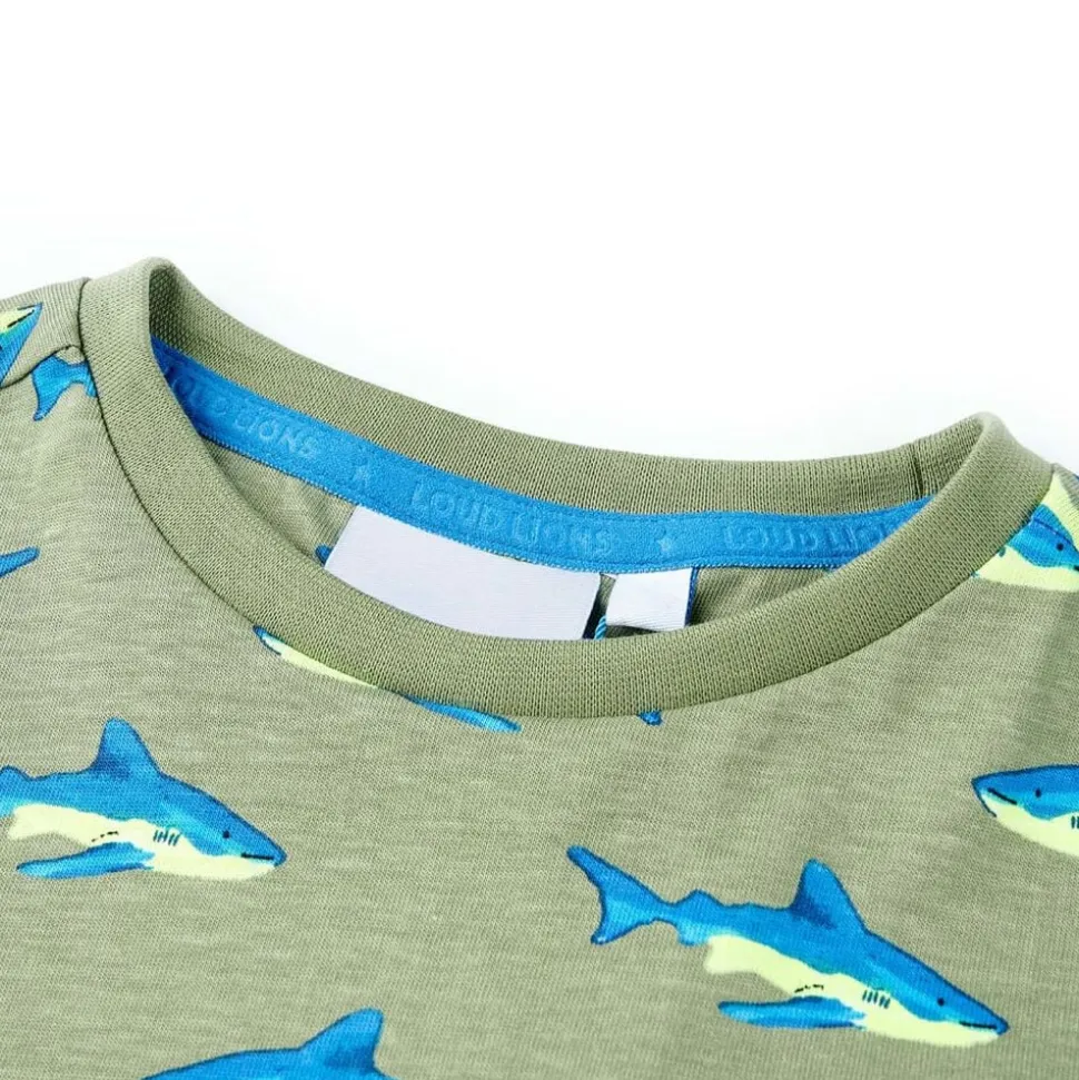 Kindershirt 104 lichtkakikleurig