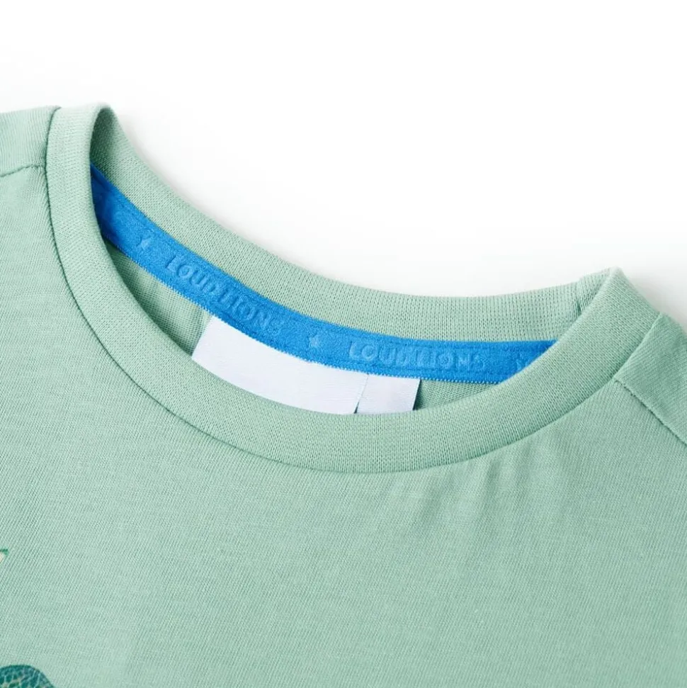 Kindershirt 92 lichtkakikleurig