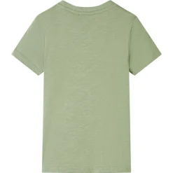 Kindershirt 116 lichtkakikleurig