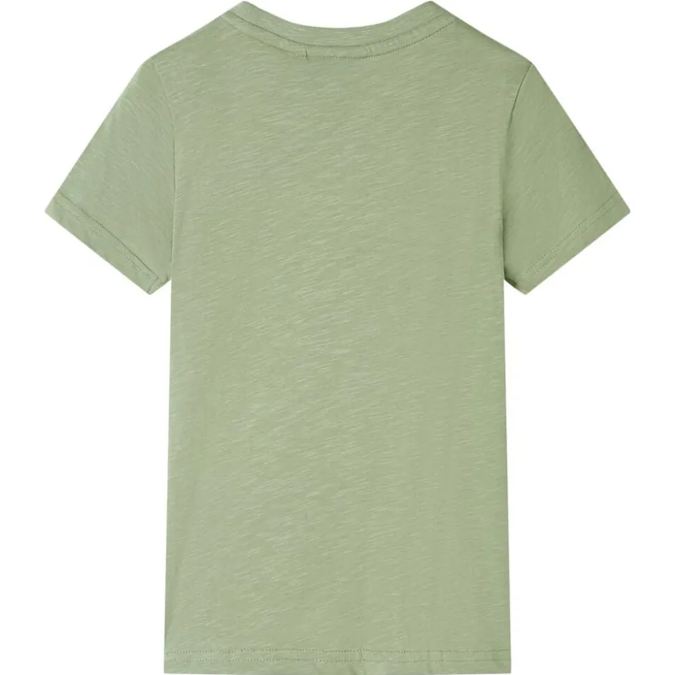 Kindershirt 116 lichtkakikleurig