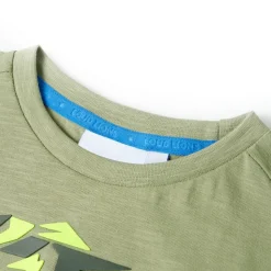 Kindershirt 116 lichtkakikleurig