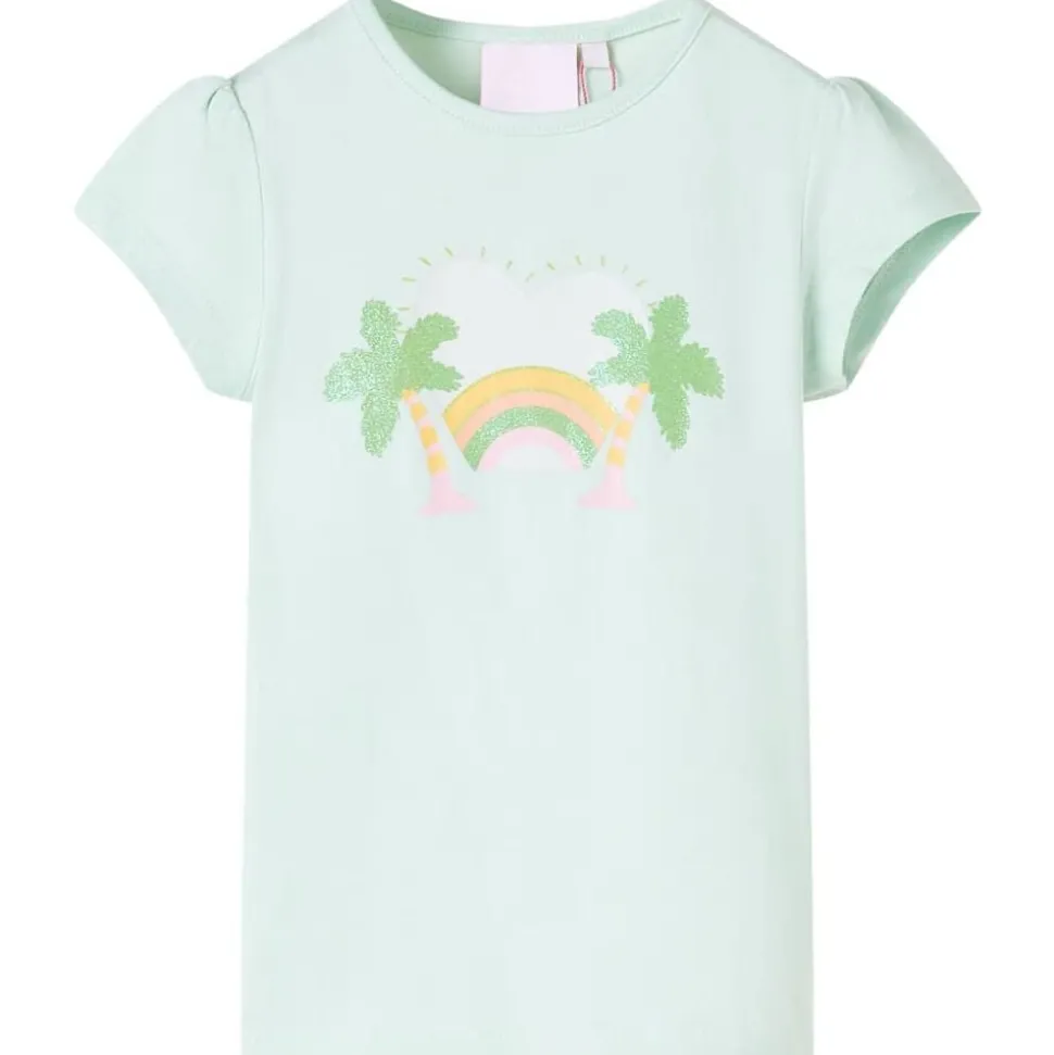 Kindershirt 92 lichtmint