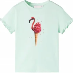 Kindershirt 128 lichtmint