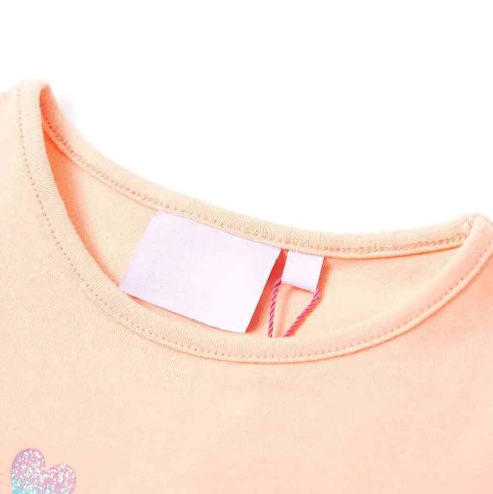 Kindershirt 104 lichtoranje