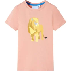 Kindershirt 116 lichtoranje