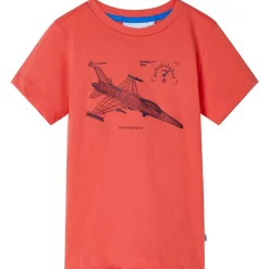 Kindershirt 128 lichtrood