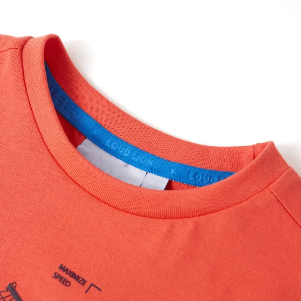 Kindershirt 128 lichtrood