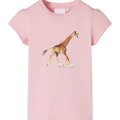 Kindershirt 116 lichtroze