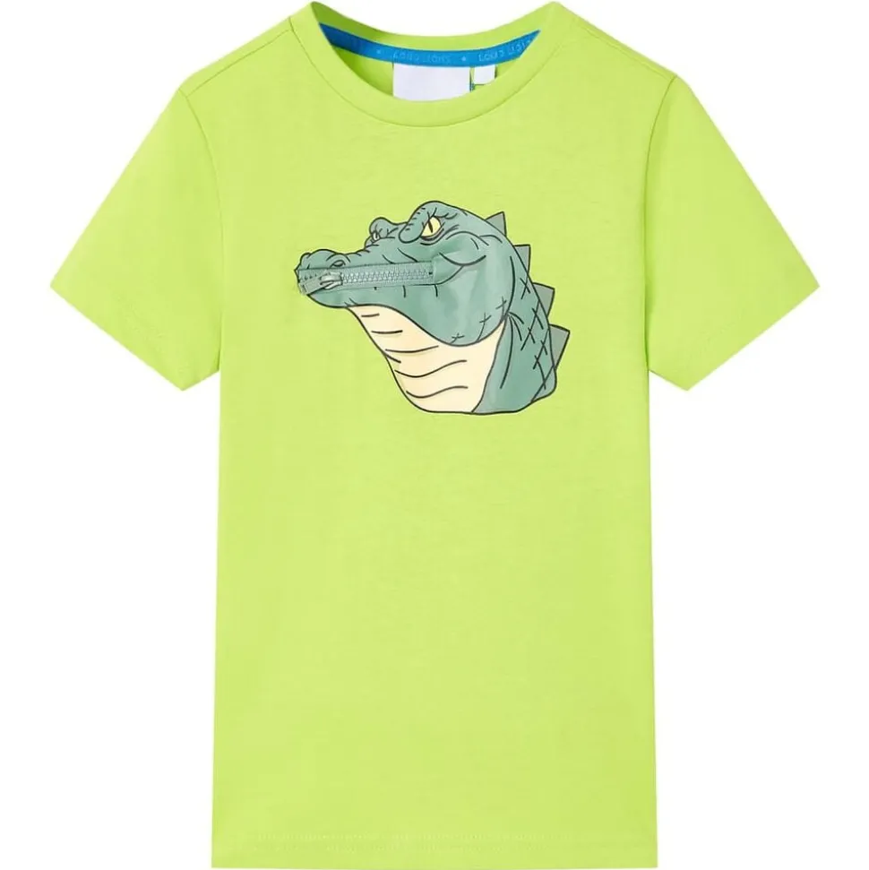 Kindershirt 116 limoengroen
