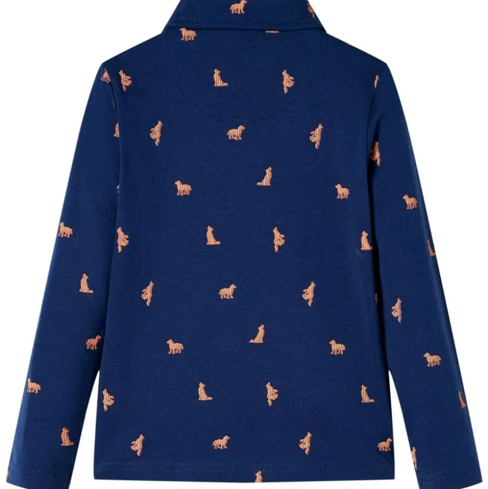 Kindershirt 104 marineblauw