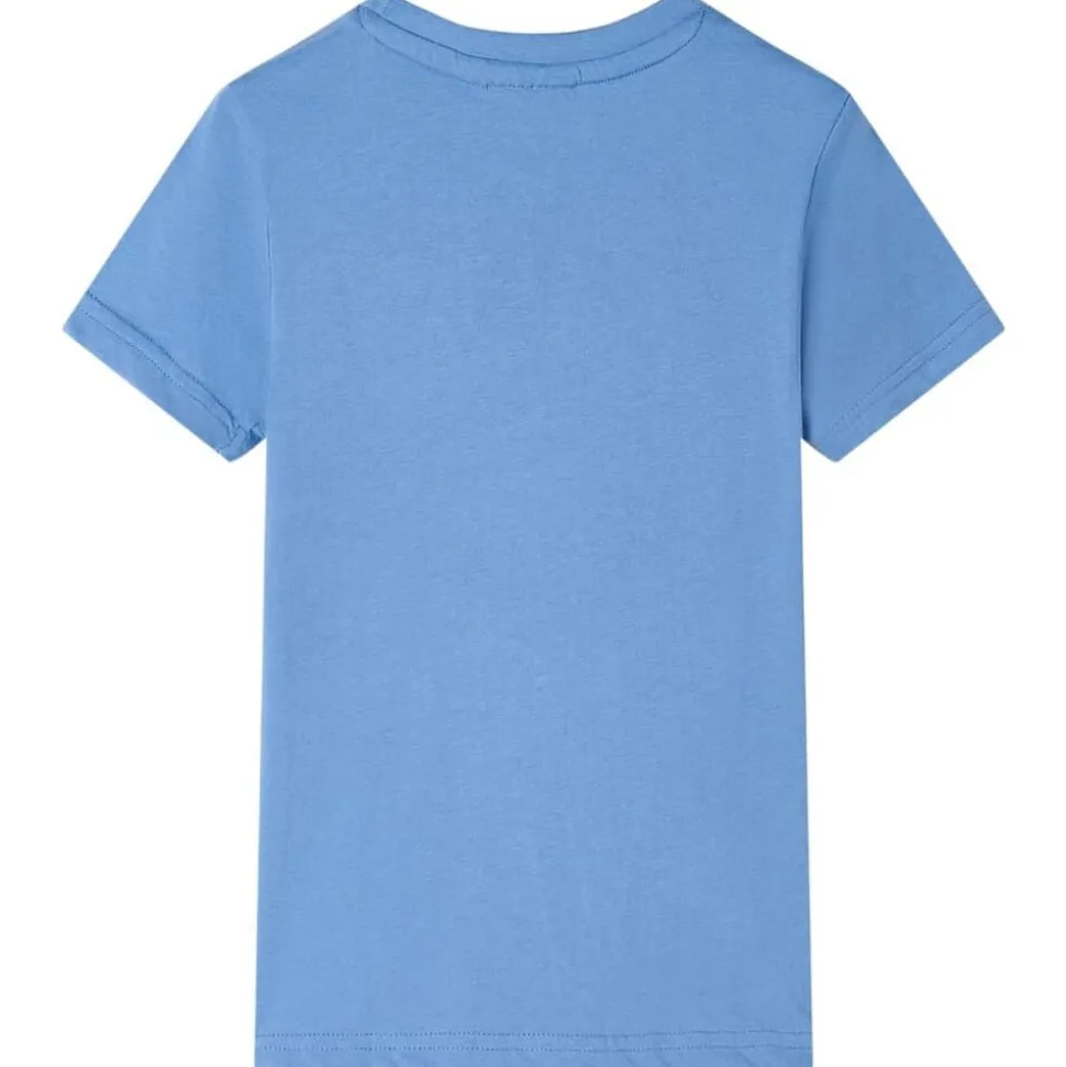 Kindershirt 104 middelblauw