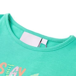 Kindershirt 116 mintkleurig