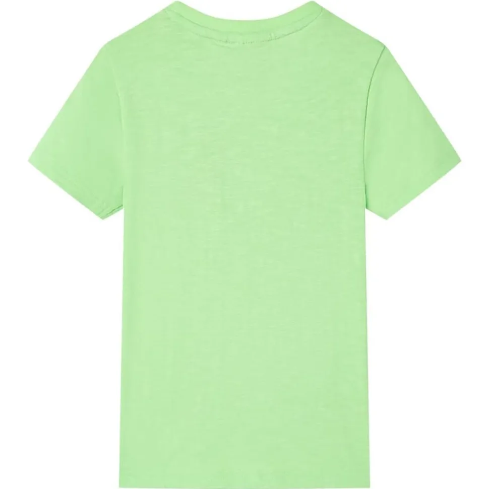 Kindershirt 116 neongroen
