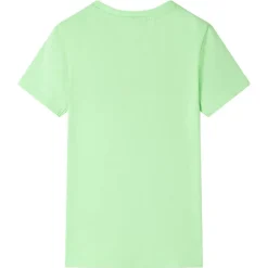 Kindershirt 128 neongroen
