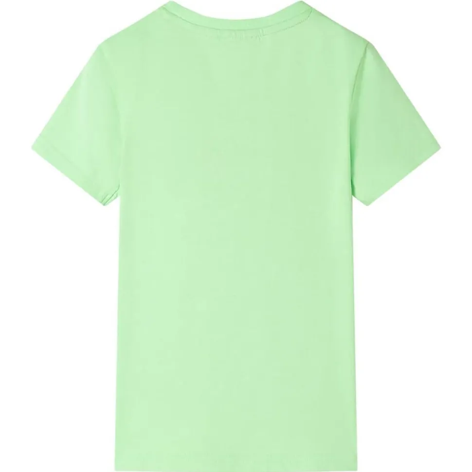 Kindershirt 128 neongroen