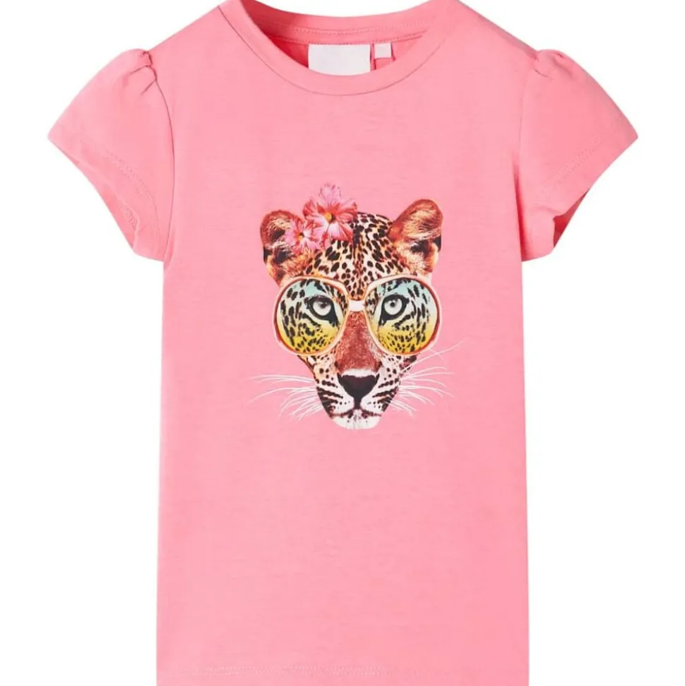Kindershirt 92 neonroze